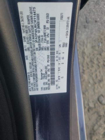 Photo 10 from auction – 2012 FORD FIESTA S with VIN 3FADP4AJ8CM114475