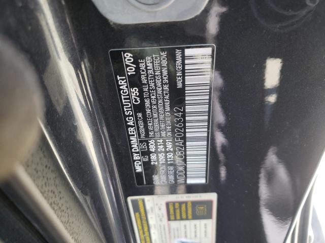 Photo 10 from auction – 2010 MERCEDES-BENZ E 550 with VIN WDDKJ7CB2AF026342