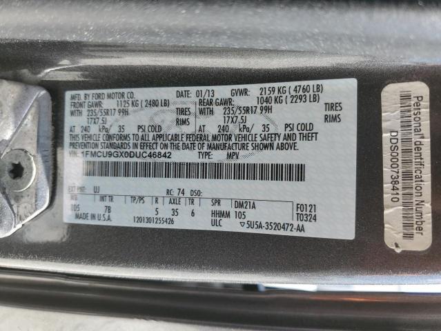 Photo 10 from auction – 2013 FORD ESCAPE SE with VIN 1FMCU9GX0DUC46842