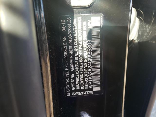 Photo 10 from auction – 2016 PORSCHE CAYENNE with VIN WP1AA2A24GKA36803