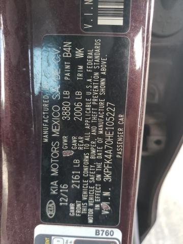 Photo 10 from auction – 2018 KIA FORTE LX with VIN 3KPFK4A70HE105227