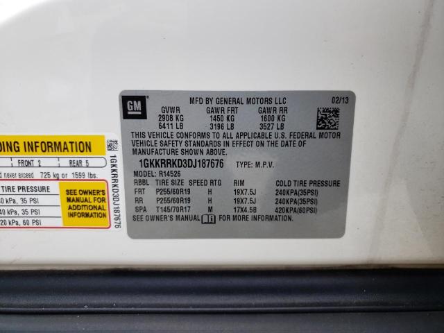 Photo 10 from auction – 2013 GMC ACADIA SLT with VIN 1GKKRRKD3DJ187676