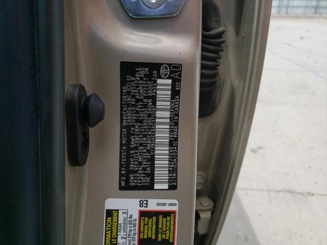 Photo 10 from auction – 2010 TOYOTA COROLLA BA with VIN 2T1BU4EE6AC375097
