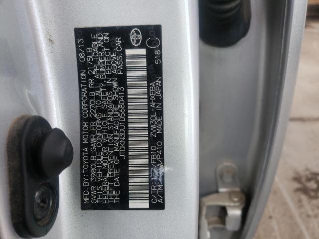 Photo 10 from auction – 2013 TOYOTA PRIUS with VIN JTDKN3DU1D5680413