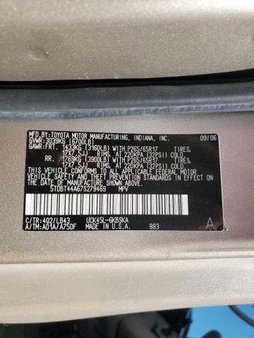 Photo 10 from auction – 2007 TOYOTA SEQUOIA with VIN 5TDBT44A67S279469