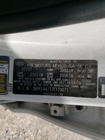 Photo 10 from auction – 2018 KIA FORTE LX with VIN 3KPFL4A71JE173071