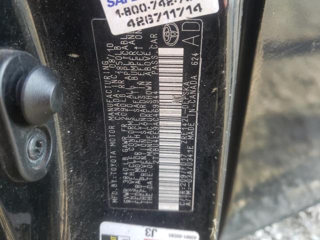 Photo 10 from auction – 2010 TOYOTA COROLLA BA with VIN 2T1BU4EE9AC469944