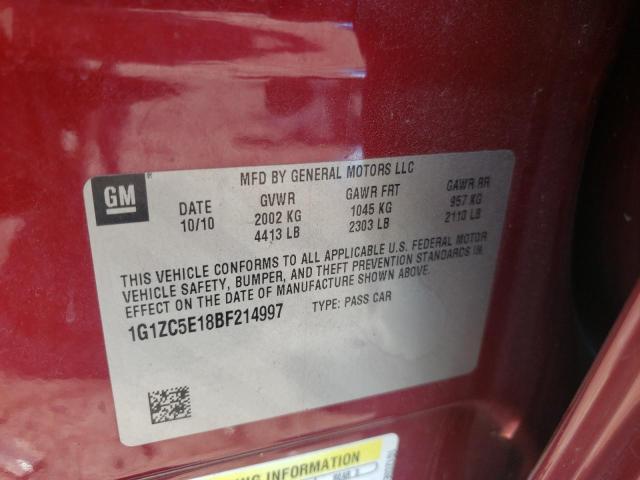 Photo 10 from auction – 2011 CHEVROLET MALIBU with VIN 1G1ZC5E18BF214997