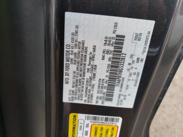 Photo 10 from auction – 2016 FORD MUSTANG with VIN 1FA6P8TH8G5332812