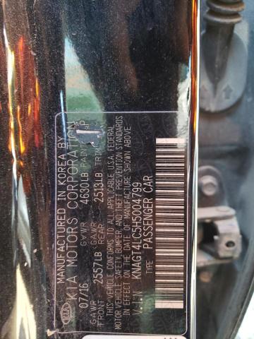 Photo 10 from auction – 2017 KIA OPTIMA HYB with VIN KNAGT4LC5H5004799