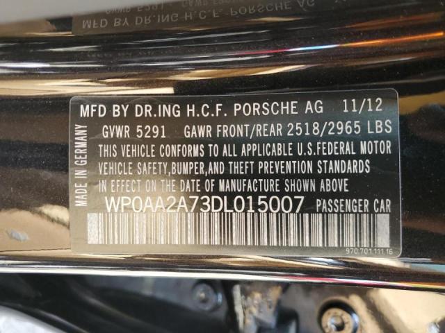 Photo 10 from auction – 2013 PORSCHE PANAMERA with VIN WP0AA2A73DL015007