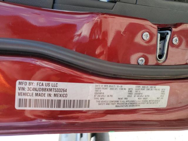 Photo 10 from auction – 2021 JEEP COMPASS LA with VIN 3C4NJDBBXMT533264