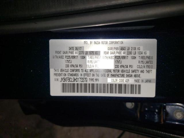 Photo 10 from auction – 2017 MAZDA CX-5 TOURI with VIN JM3KFBCL9H0173379