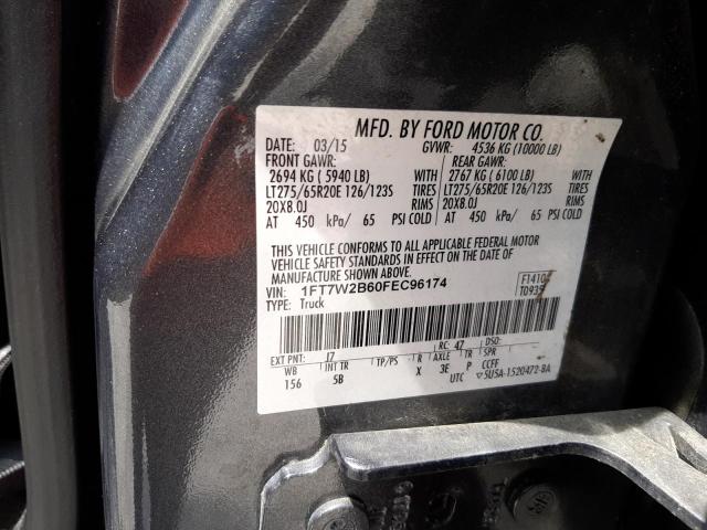 Photo 10 from auction – 2015 FORD F250 SUPER with VIN 1FT7W2B60FEC96174