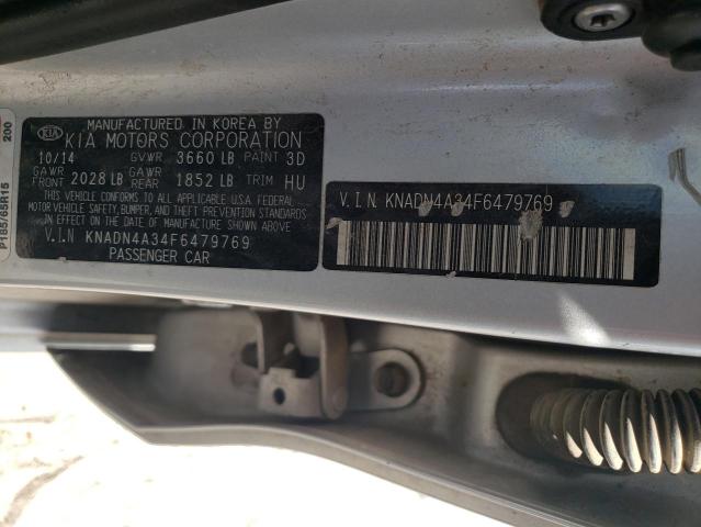 Photo 10 from auction – 2015 KIA RIO EX with VIN KNADN4A34F6479769