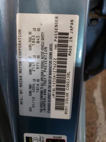 Photo 10 from auction – 2010 MAZDA 3 S with VIN JM1BL1S50A1276222