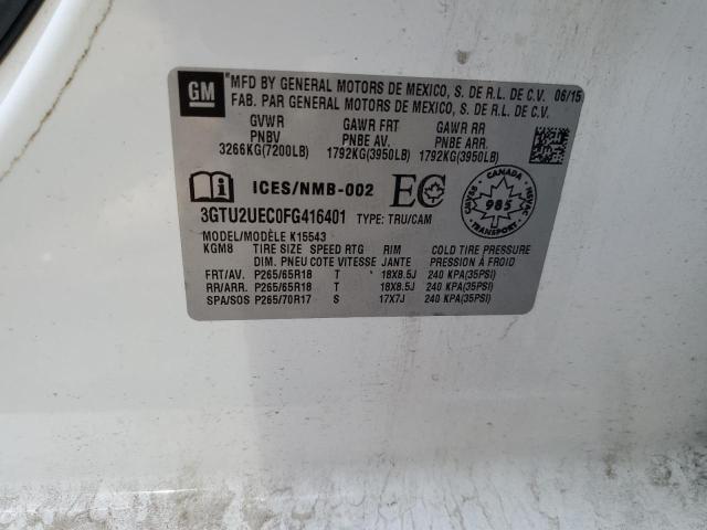Photo 10 from auction – 2015 GMC SIERRA K15 with VIN 3GTU2UEC0FG416401