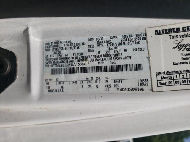 Photo 10 from auction – 2014 FORD ECONOLINE with VIN 1FTNE2EL0EDA15684