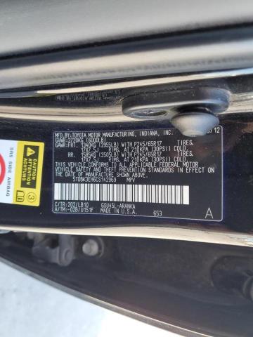 Photo 10 from auction – 2012 TOYOTA HIGHLANDER with VIN 5TDBK3EH6CS142969