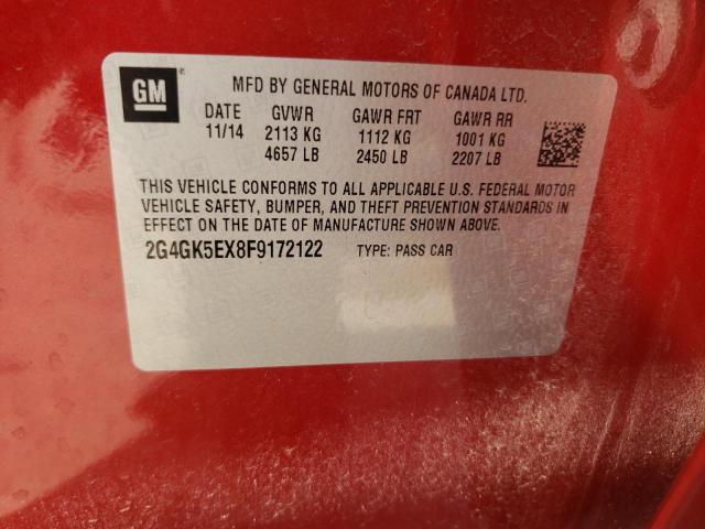 Foto 10 de la subasta – 2015 BUICK REGAL con VIN 2G4GK5EX8F9172122