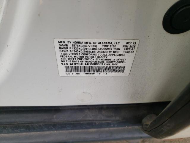 Photo 10 from auction – 2014 ACURA MDX TECHNO with VIN 5FRYD4H44EB008633