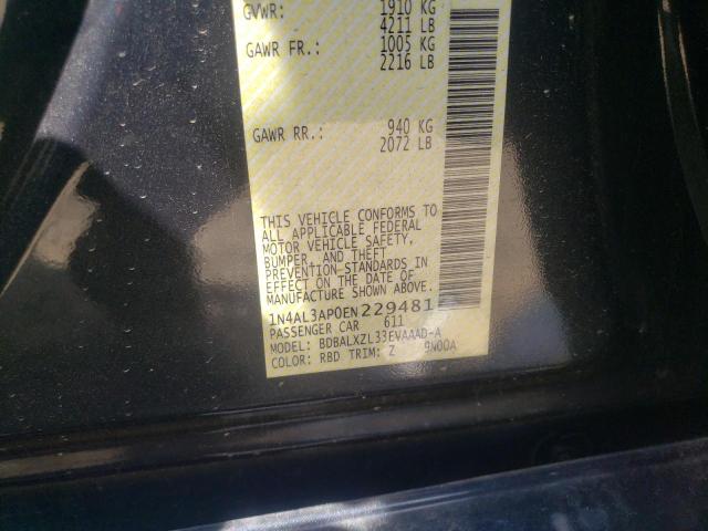 Photo 10 from auction – 2014 NISSAN ALTIMA with VIN 1N4AL3AP0EN229481