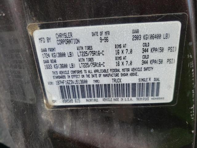 Photo 10 from auction – 1997 DODGE RAM 1500 with VIN 1B7HF16Z3VJ513600