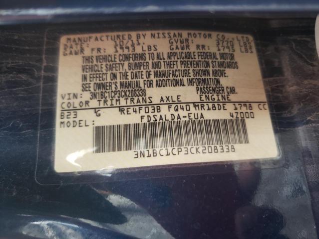 Photo 10 from auction – 2012 NISSAN VERSA S with VIN 3N1BC1CP3CK208338