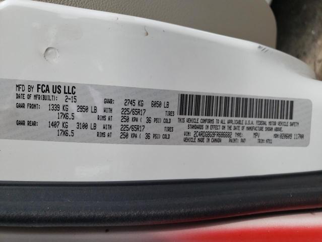 Photo 10 from auction – 2015 DODGE GRAND CARA with VIN 2C4RDGBG9FR686682