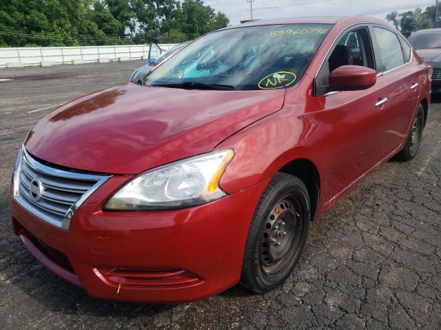 Photo 2 from auction – 2015 NISSAN SENTRA S with VIN 3N1AB7APXFL657177