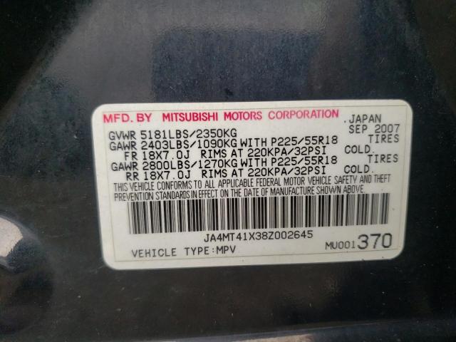 Photo 10 from auction – 2008 MITSUBISHI OUTLANDER with VIN JA4MT41X38Z002645