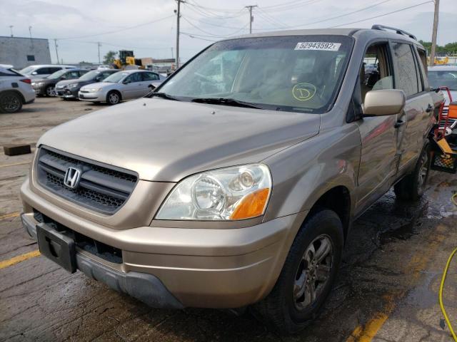 Photo 2 from auction – 2004 HONDA PILOT EXL with VIN 2HKYF18754H621851