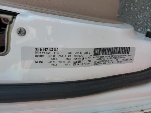 Photo 10 from auction – 2015 CHRYSLER TOWN & COU with VIN 2C4RC1BG2FR717707