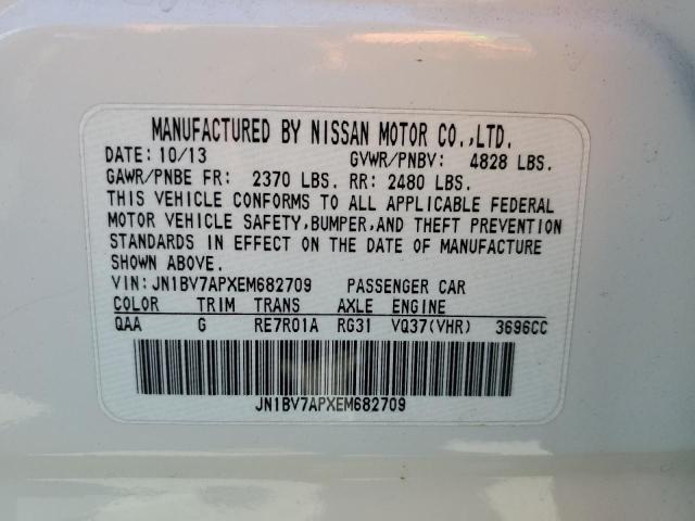 Photo 10 from auction – 2014 INFINITI Q50 BASE with VIN JN1BV7APXEM682709
