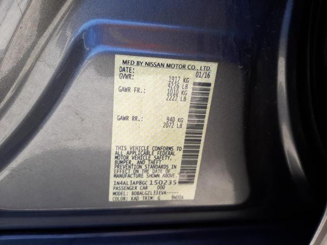 Foto 10 de la subasta – 2016 NISSAN ALTIMA 2.5 con VIN 1N4AL3AP8GC150235