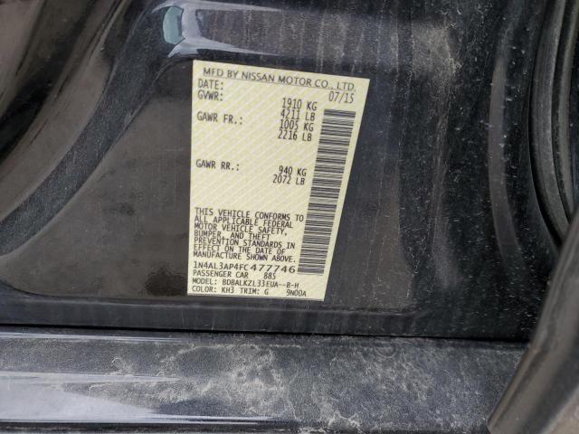 Photo 10 from auction – 2015 NISSAN ALTIMA 2.5 with VIN 1N4AL3AP4FC477746