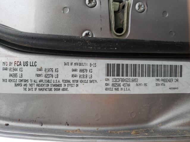 Photo 10 from auction – 2016 DODGE DART SXT with VIN 1C3CDFBBXGD516053