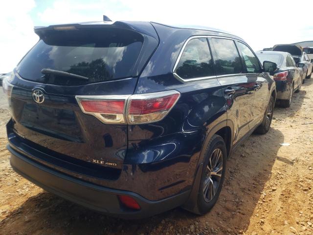 Фото 4 с аукциона – 2016 TOYOTA HIGHLANDER с VIN 5TDJKRFH4GS322891