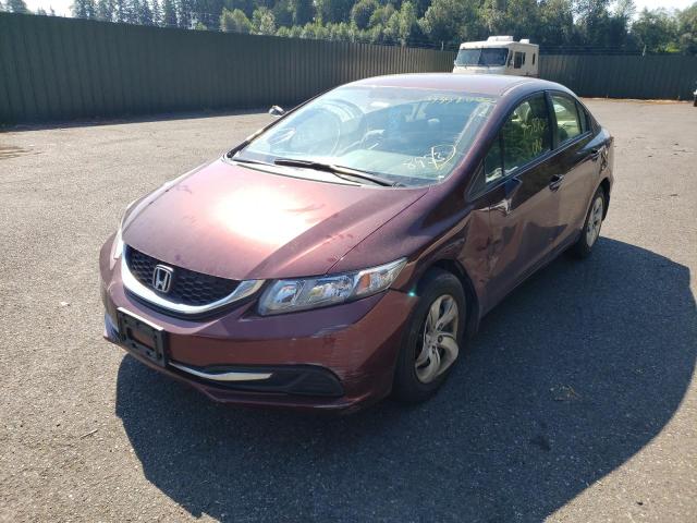 Photo 2 from auction – 2013 HONDA CIVIC LX with VIN 19XFB2F52DE268953