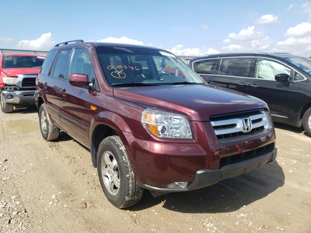 HONDA PILOT EX 2007 with VIN 5FNYF184X7B008746 - Photo from auction