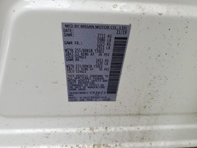 Photo 10 from auction – 2020 NISSAN PATHFINDER with VIN 5N1DR2BM8LC593625