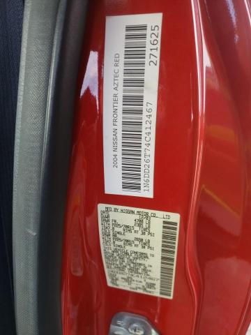 Photo 10 from auction – 2004 NISSAN FRONTIER K with VIN 1N6DD26T74C412467