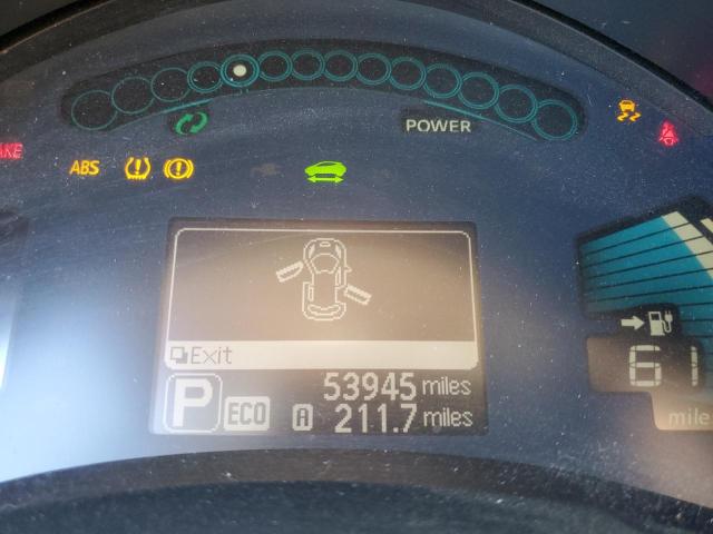 Photo 8 from auction – 2013 NISSAN LEAF S with VIN 1N4AZ0CP9DC425522