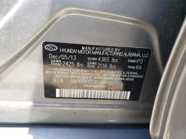 Photo 10 from auction – 2014 HYUNDAI SONATA GLS with VIN 5NPEB4AC3EH861957