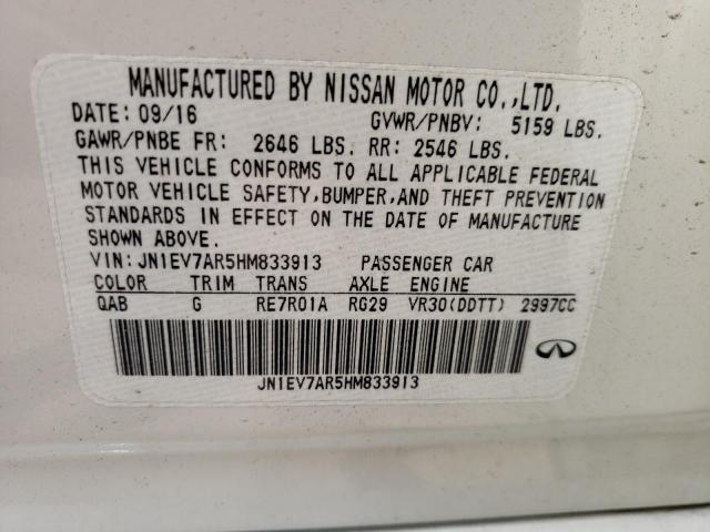 Photo 10 from auction – 2017 INFINITI Q50 PREMIU with VIN JN1EV7AR5HM833913