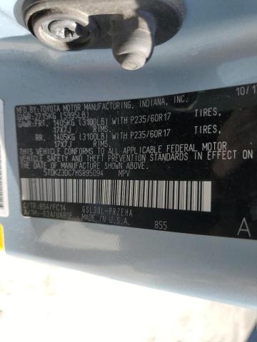 Photo 10 from auction – 2017 TOYOTA SIENNA LE with VIN 5TDKZ3DC7HS895094