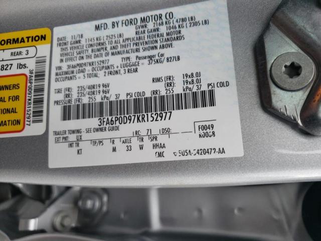 Photo 10 from auction – 2019 FORD FUSION TIT with VIN 3FA6P0D97KR152977