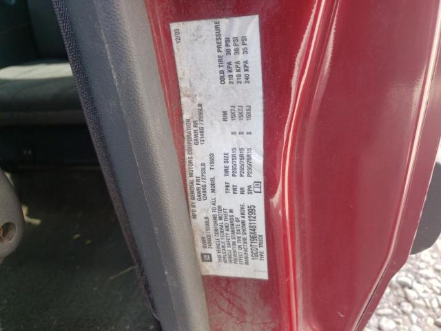 Photo 10 from auction – 2004 CHEVROLET COLORADO with VIN 1GCDT196X48112995