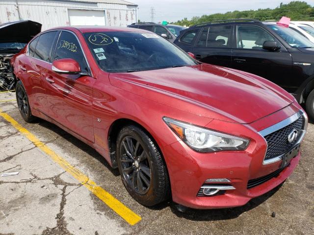 INFINITI Q50 BASE 2015 with VIN JN1BV7AR7FM395590 - Photo from auction