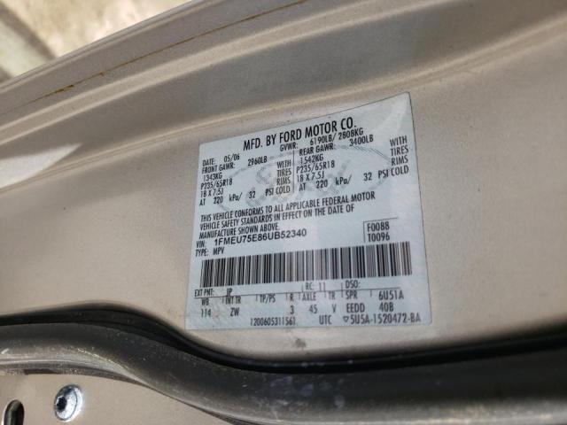 Photo 10 from auction – 2006 FORD EXPLORER L with VIN 1FMEU75E86UB52340